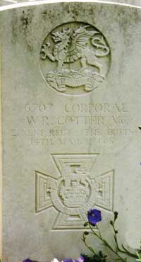 Corporal W Cotter VC